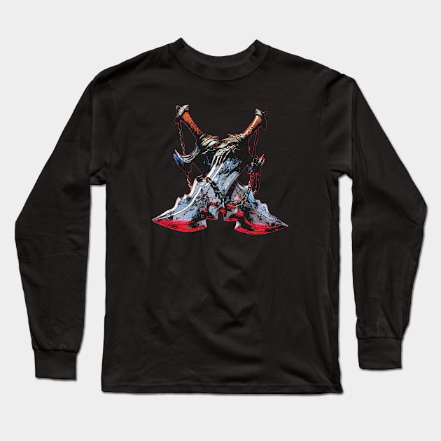 God of War - Blade of Chaos Long Sleeve T-Shirt by Waldesign